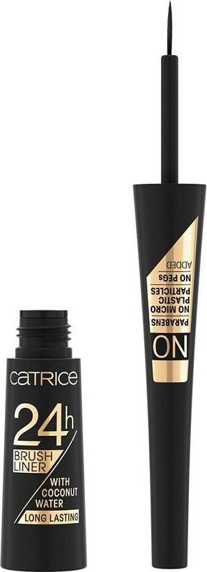 Tus pentru pleoape Catrice 24h Brush Liner 010 Ultra Black, 3 ml