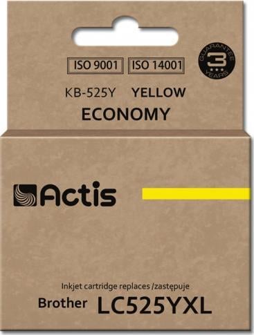 Cerneală Actis Cerneală ACTIS KB-525Y (înlocuitor Brother LC525Y Standard 15 ml galben)