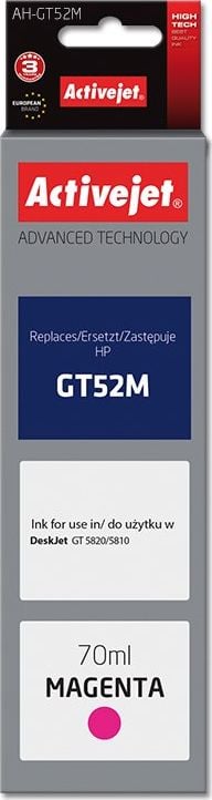 Cerneală Activejet Cerneală Activejet Activejet AH-GT52M (de înlocuire HP GT52M M0H55AE; Supreme; 70 ml; roșu)