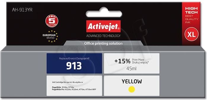 Ink-913YR AH / 913 HP F6T79AE (Yellow)