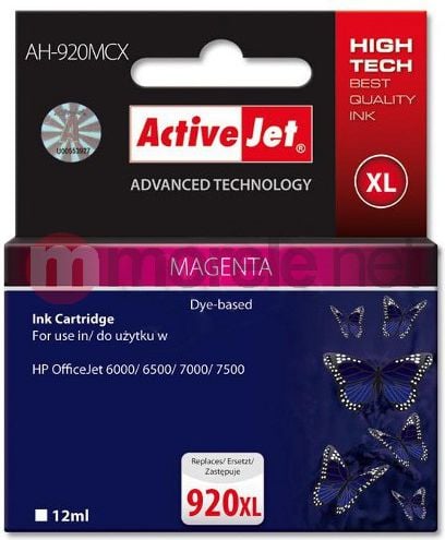 Cartus compatibil HP 920XL Magenta pentru HP CD973, 12 ml, Premium Activejet, Garantie 5 ani