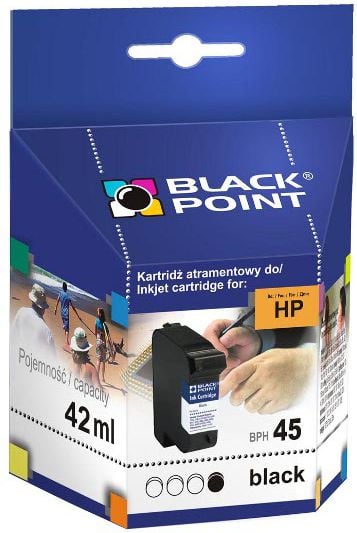 Cartus cerneala Black Point BPH45, 42ml, Negru