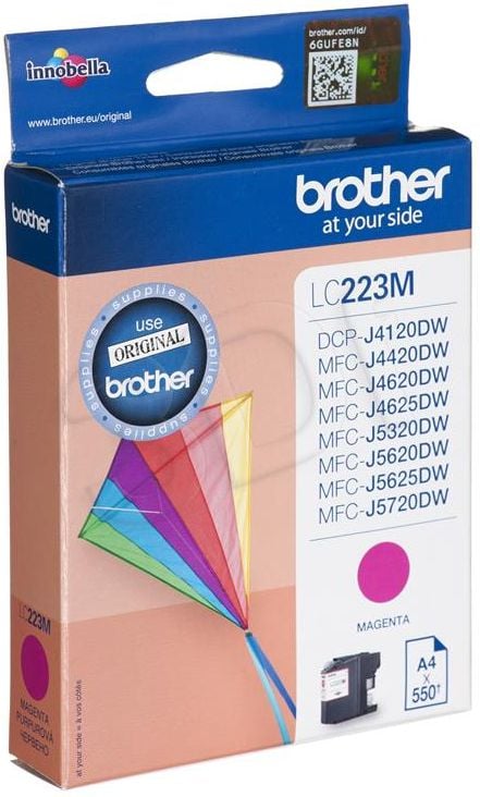 Cartus BROTHER LC223M, 550 pagini, Magenta