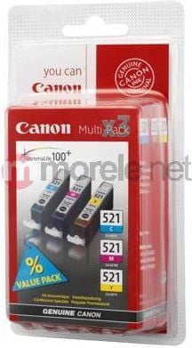 Cartus Canon CLI-521 Cyan, Magenta, Galben