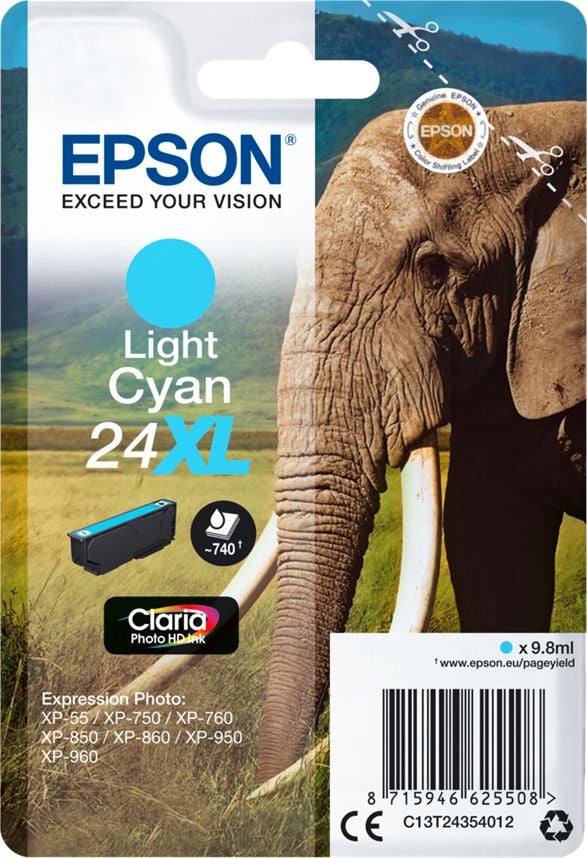 Cartus Epson T2435 (C13T24354012), Light Albastru deschis