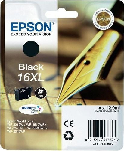 Cerneală Epson Epson Ink Wf2010 16Xl T1631 Negru 12,9 ml