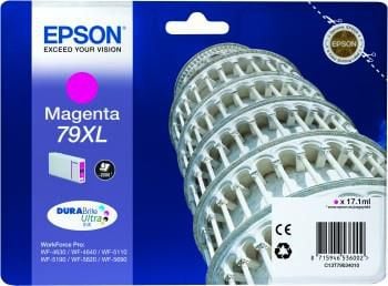 Pachet Cartus cerneala Epson 79XL magenta - C13T79034010 + Suport magnetic Tellur MCM3 pentru ventilatie, plastic, Negru