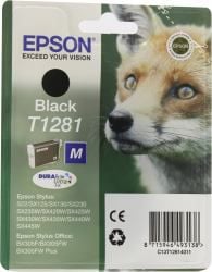 Cartuș de cerneală Epson original T1281, negru (C13T12814022)