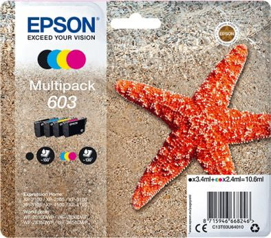 Tusz Epson Tusz 603 CMYK (C13T03U64020)