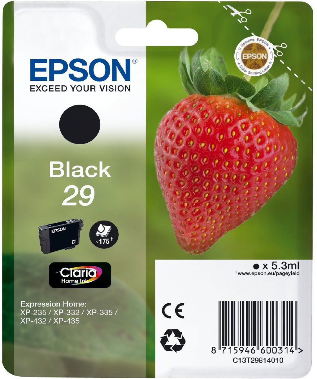 Cartuș de cerneală Epson Cartuș de cerneală C13T29814022, T29 (negru)
