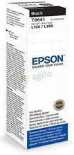 Flacon Epson T6641 original, pentru imprimantele L120, L110, L130, L220. L210, L310, L300, L365, L355, L455, L565, L550, L1300, 70 ml, negru