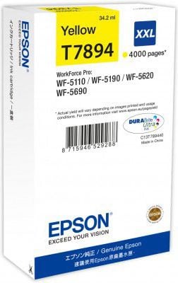 Cartus cerneala Epson T7894 XXL, galben