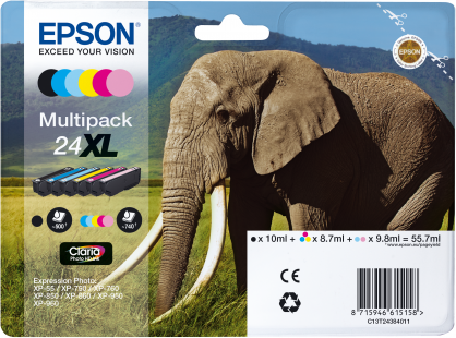 Epson Ink Ink Multipack 6 culori 24XL Claria Photo HD (C13T24384011)