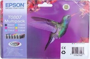 Set de cerneală Epson T0807 Easy Mail Packaging 6 culori (C13T08074510)