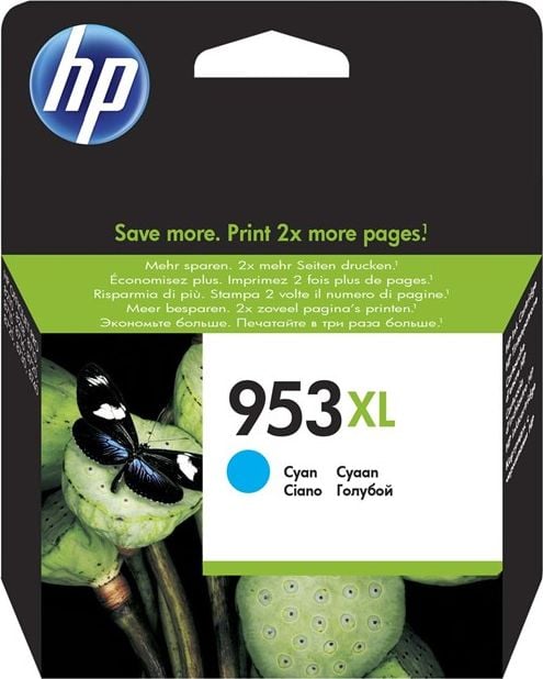 Cartuș de cerneală HP 953XL cerneală cyan (F6U16AE#BGX)