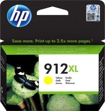 Cerneală HP Cerneală HP galbenă HP 912XL, HP912XL=3YL83AE, 825 pagini