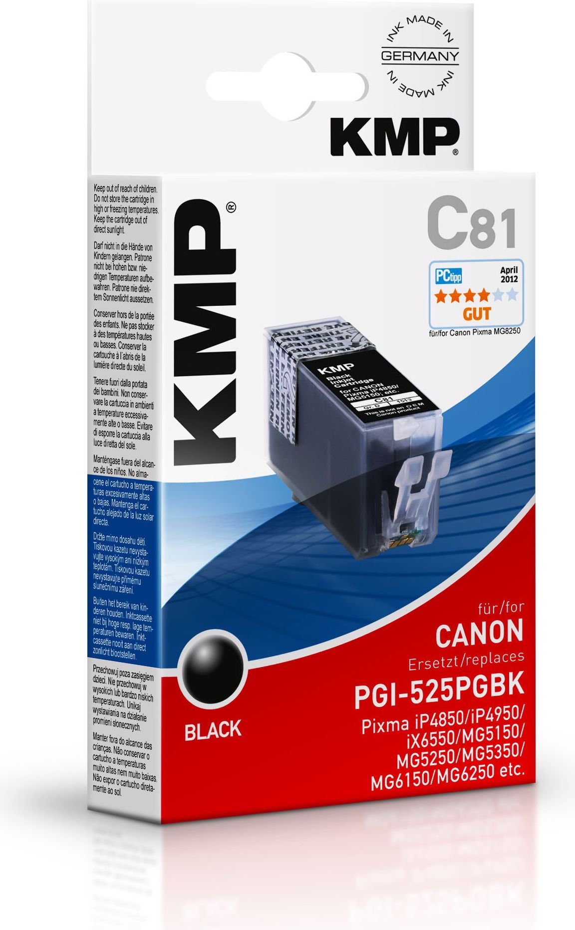 Cerneală KMP C81 Cerneală neagră pentru PGI-525 PGBK (1513.0001)