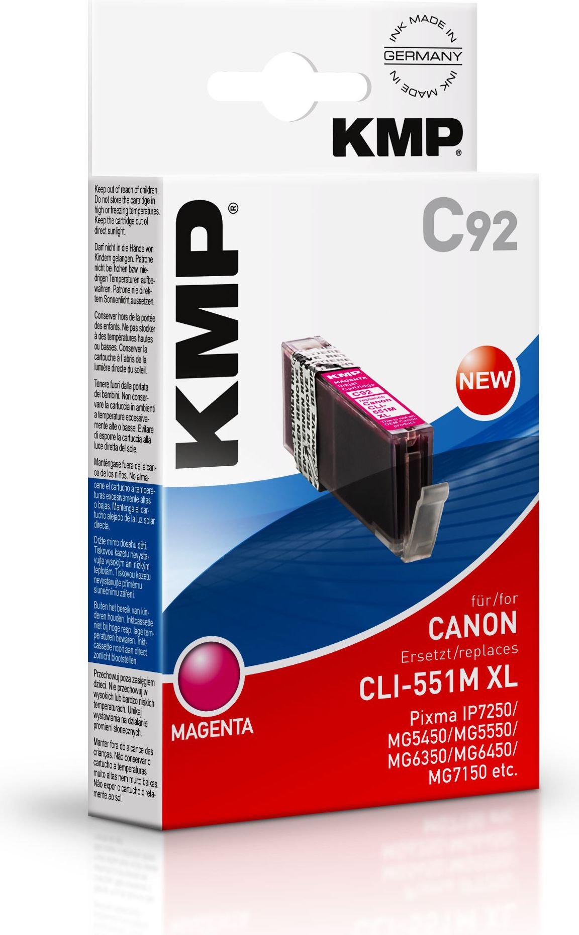 Cerneală KMP C92 Cerneală magenta pentru Canon CLI-551 M XL (1519.0006)