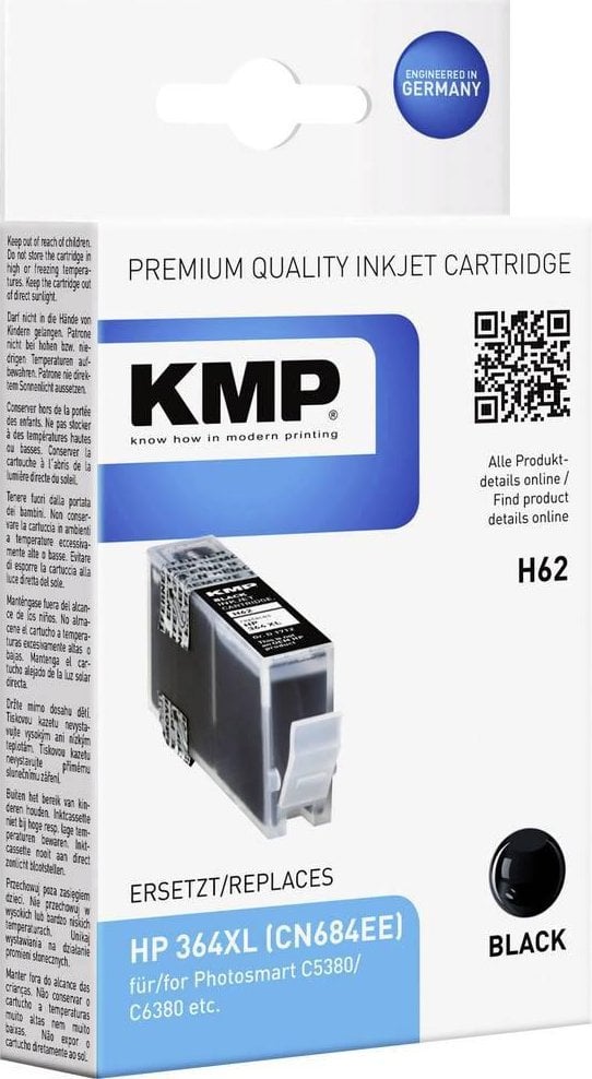 Cartuș de cerneală KMP KMP H62 negru comp. in. HP CN 684 EE Nr. 364 XL - 1712,0001