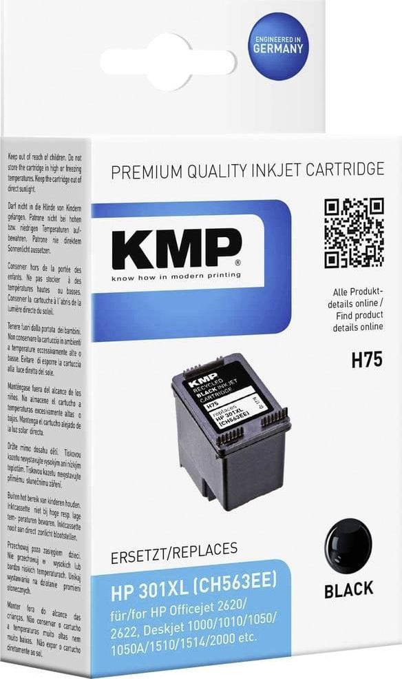 Cartuș de cerneală KMP KMP H75 negru compatibil cu HP CH 563 EE - 1719.4001