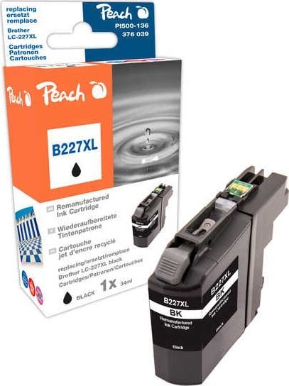 Tusz Peach Peach Ink black PI500-136 (compatible with Brother LC-227XLBK)