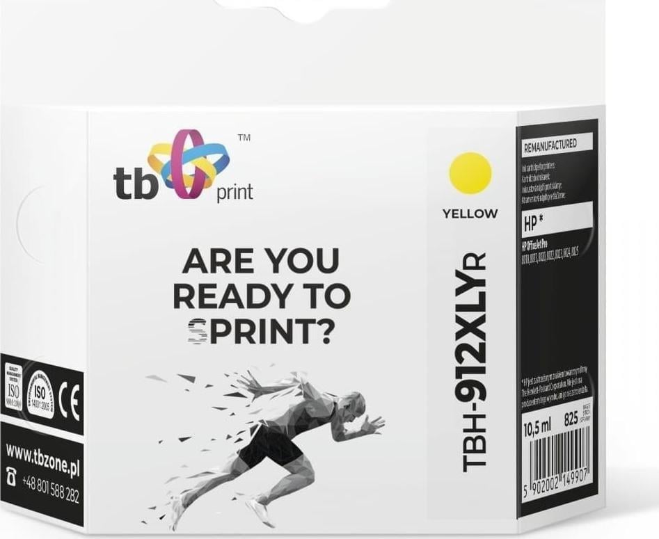 Ink TB Print Cerneală pentru HP OfficeJet Pro 8025 TBH-912XLYR YE ref.