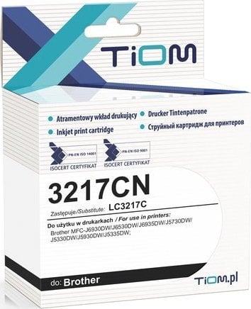 Tiom Ink Tiom Ink pentru Brother 3217CN | LC3217C | 15 ml | cyan