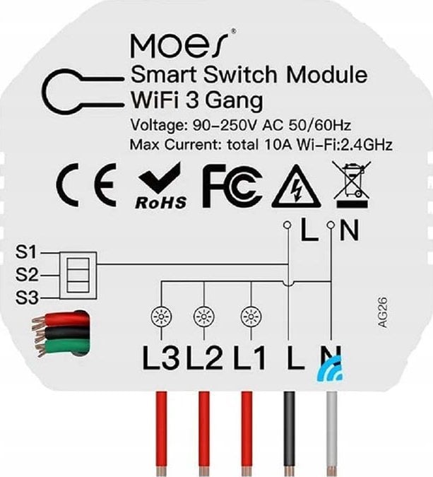 Tuya Relay 3 canale WiFi TUYA SMART