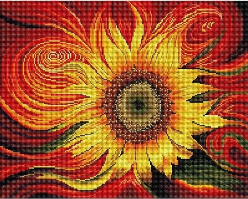 Mozaicul Your Hobby Diamond - Floarea soarelui 40x50cm
