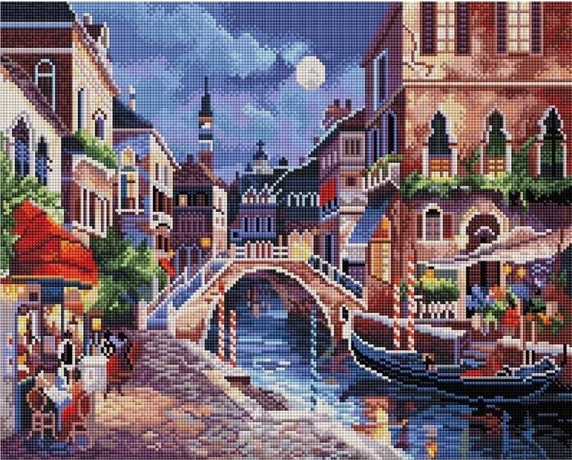 Twoje Hobby Mozaika diamentowa - Wenecja nocą 40x50cm