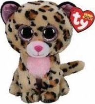 TY Beanie Boos Livvie - leopard roz 24 cm