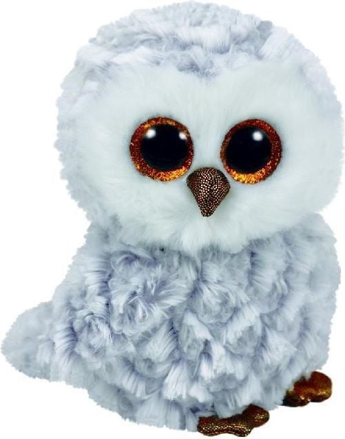 TY Ty Beanie Boos Owlette bufniță albă 24 cm (37086)