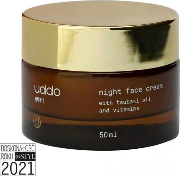 Uddo UDDO_Night Face Cream crema de fata cu vitamine si ulei de Tsubaki pentru noapte 50ml