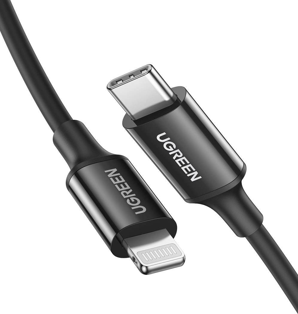 Ugreen USB-C - Cablu USB Lightning 1 m negru (UGR1121BLK)