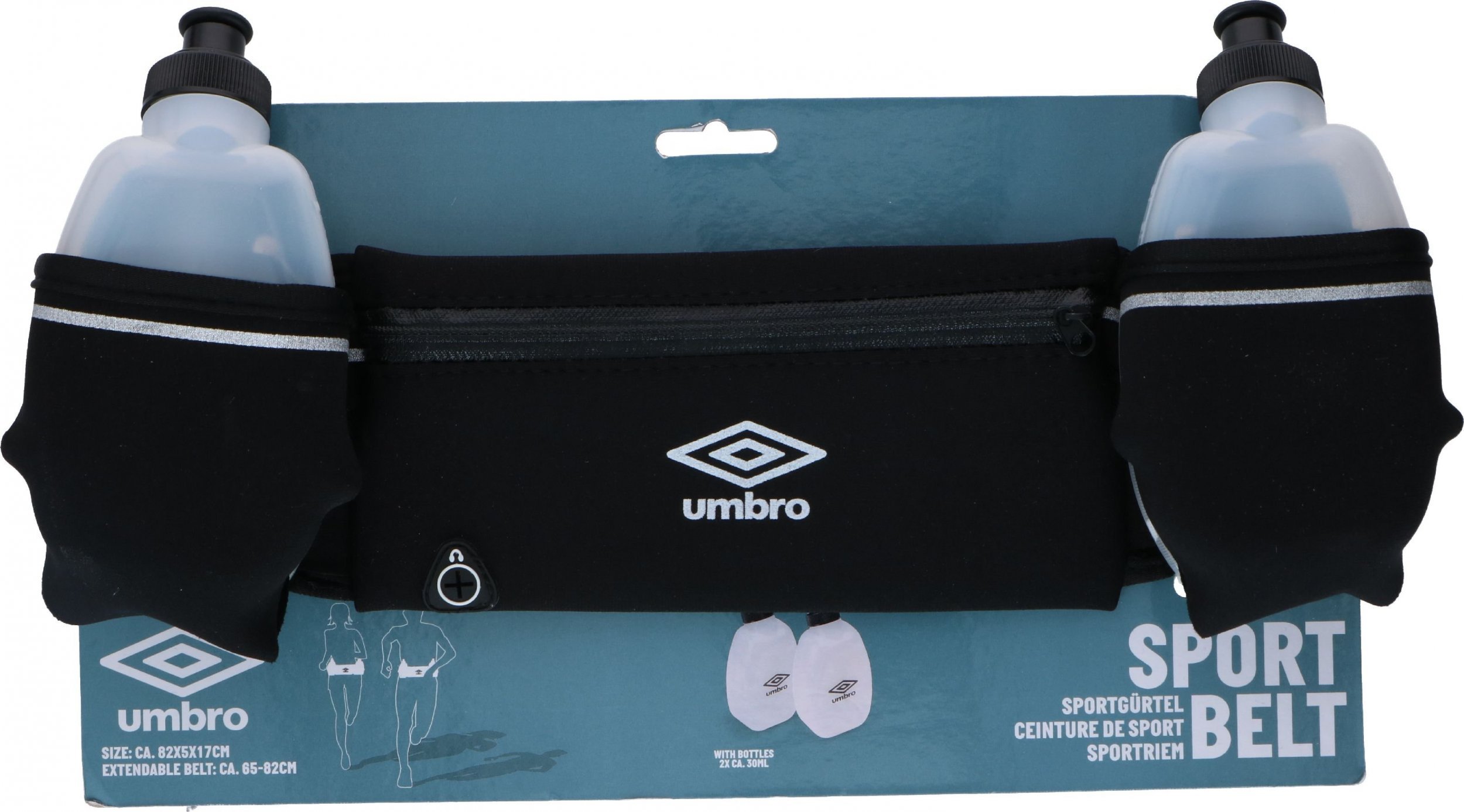 Curea de talie Umbro cu sticle UMBRO uni running