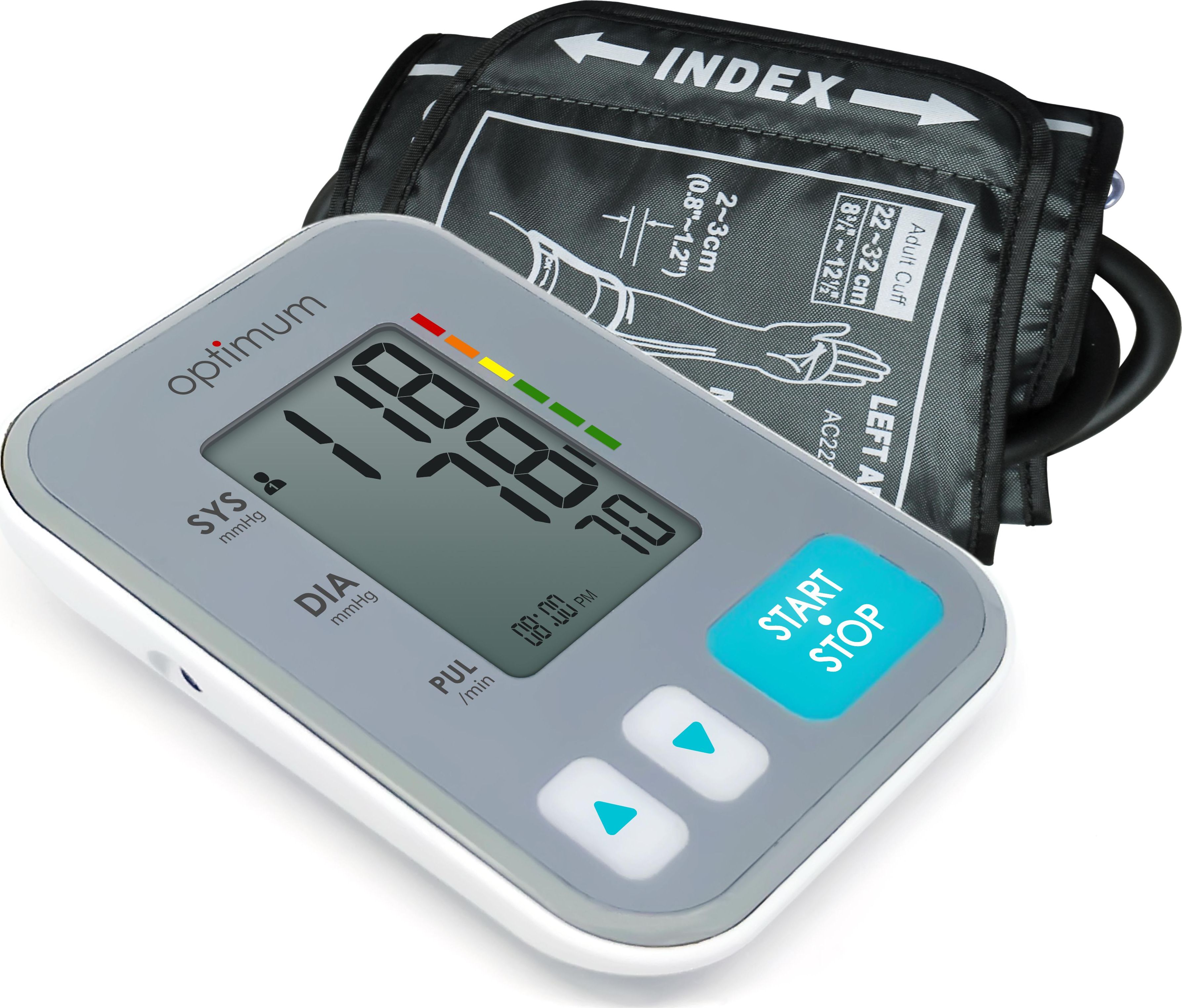 Monitor de tensiune arterială pentru brațul superior Optimum HZ 8568, umăr, Alb și gri