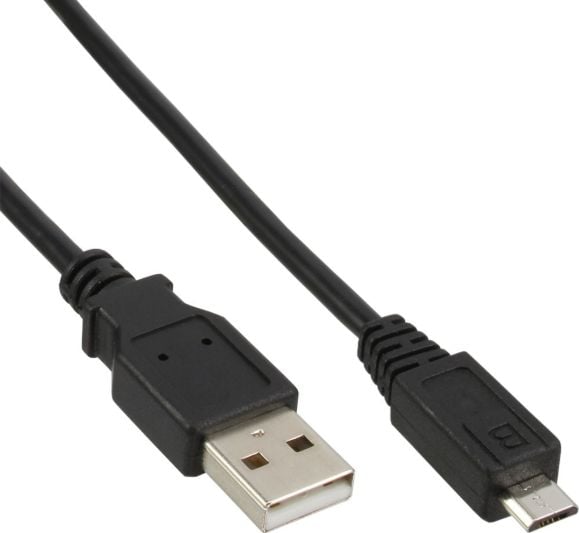 Un USB - microUSB Un 0.3m negru (31703)