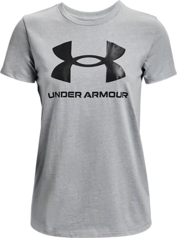 Under Armour, Tricou lejer pentru antrenament Sportstyle Graphic, Gri melange, XS