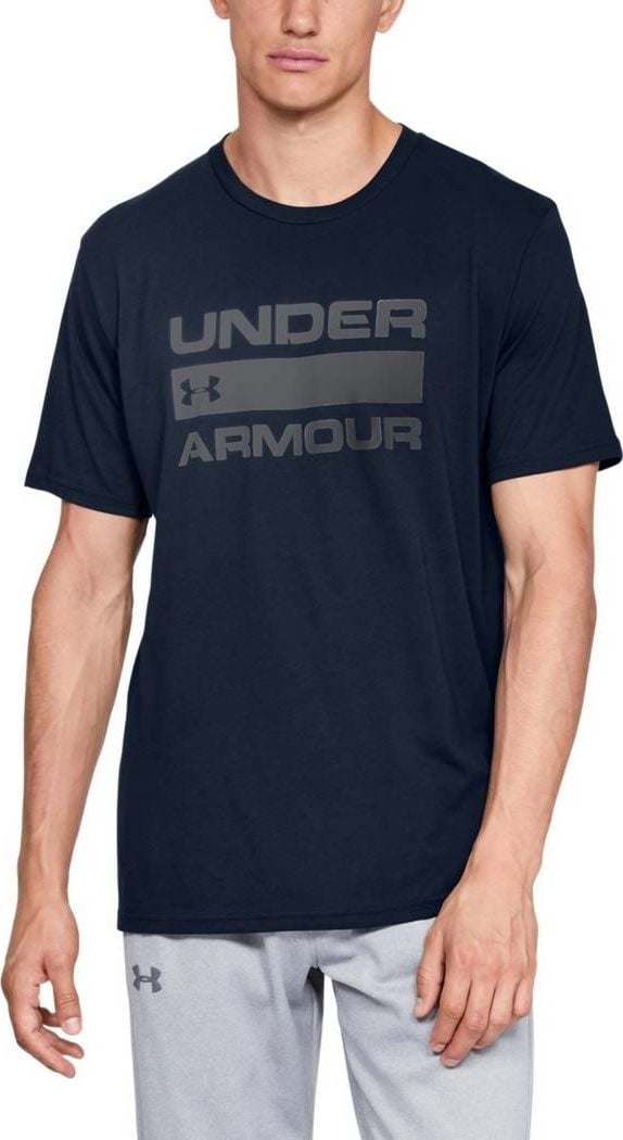 Tricou Under Armour Team Issue Wordmark SS Navy pentru bărbați s. L (1329582-408)