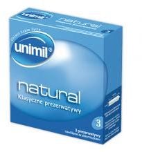 Unimil prezerwatywy cienkie Natural + (3 szt.)