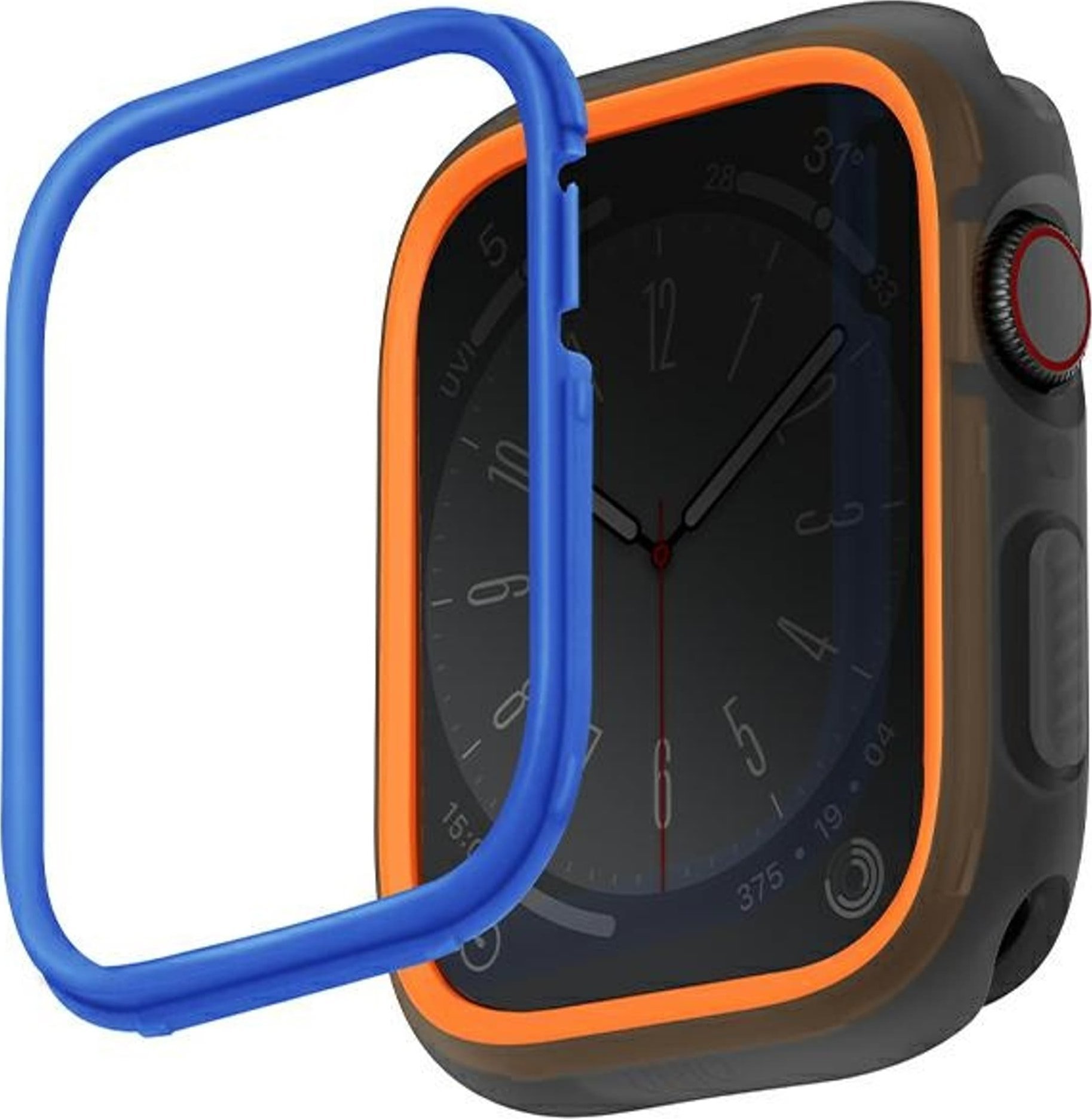 Uniq Etui UNIQ Moduo Apple Watch 4/5/6/7/SE/8 44/45mm pomarańczowy-niebieski/orange-blue