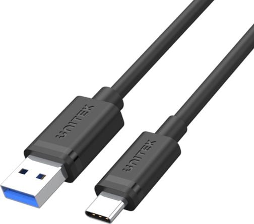 Unitek USB-A - USB-C cablu USB 0,25 m negru (Y-C490BK)