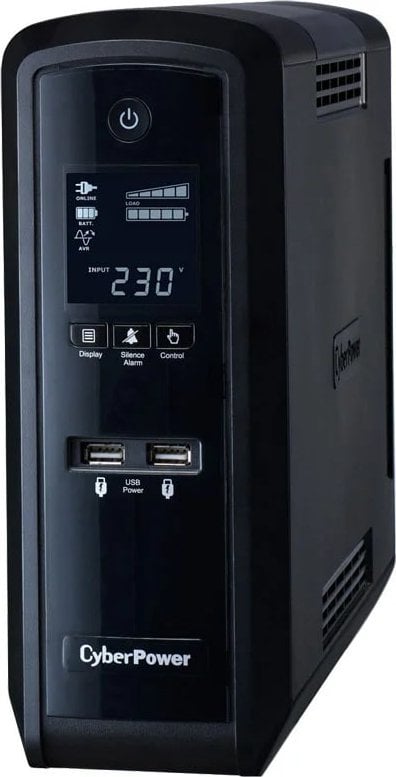 UPS Cyber Power CP1300EPFCLCD, 1300 VA, 780 W, AVR, LCD Display, RJ11, RJ45, USB, Serial