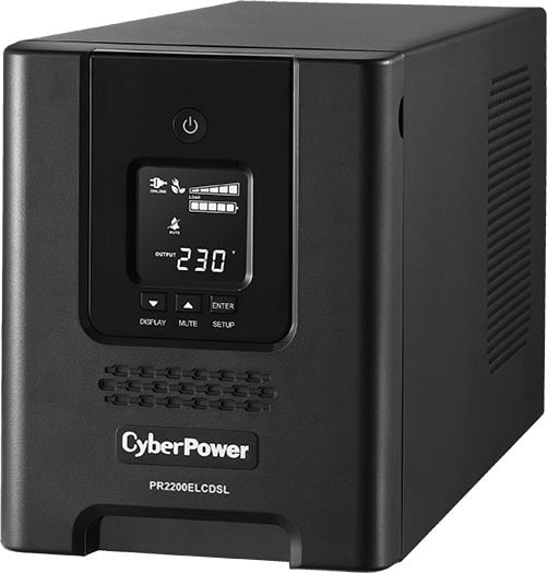 UPS Cyber Power PR2200ELCDSL, Tower, 2200 VA, 1980 W, AVR, LCD Display, USB, Line Interactive
