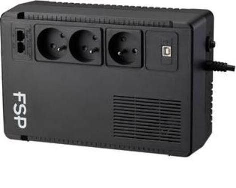 Ups fsp eco 800, 800VA, 480W, USB-B, 2 x RJ11/45, Negru