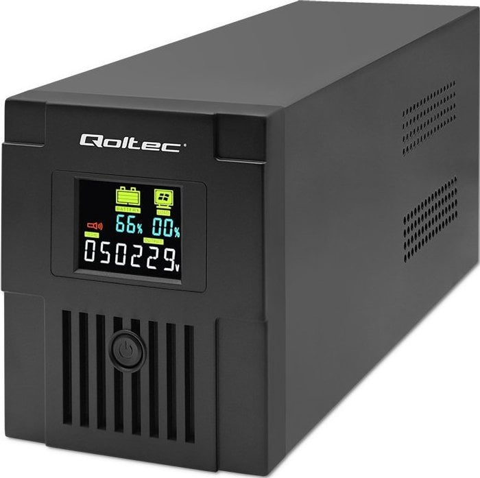 UPS Qoltec Sursă de alimentare neîntreruptibilă UPS | monolit | 2000VA | 1200W | LCD | USB