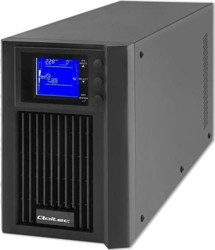 UPS Qoltec Zasilacz awaryjny UPS | On-line | Pure Sine Wave | 2kVA | 1.6kW |LCD | USB