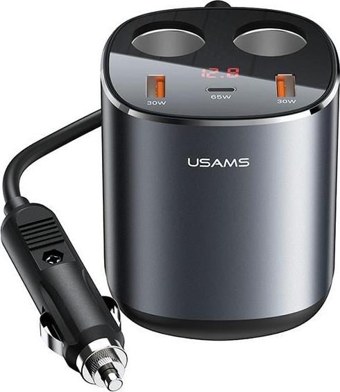 Usams USAMS Splitter auto 2xUSB-A/ 1xUSB-C C28 245W gri/gri CC151TC01 (US-CC151)