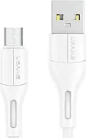 Usams USB-A - cablu microUSB 1 m alb (SJ502USB02)