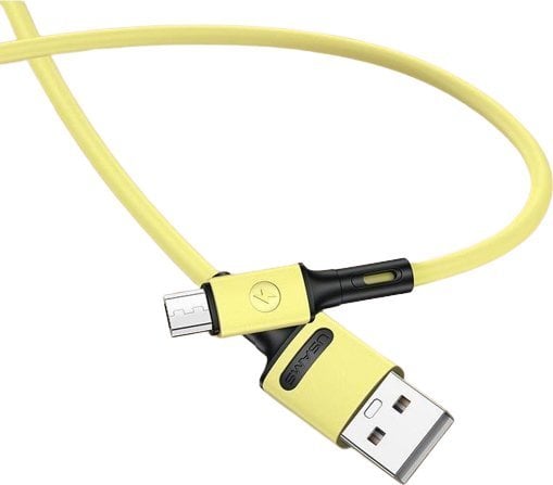 Usams USB-A - cablu microUSB 1 m Galben (69872-uniw)